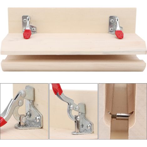 Étaux à coudre en bois pour travail du cuir, outil de maroquinerie pour projets DIY et artisanat. (1/5)