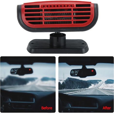Dégivreur de pare-brise de voiture Portable 150W 12V, ventilateur de chauffage Compact pour utilisation de véhicule (1/5)
