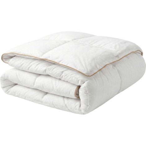 Medium Warm Duvet White Duck Feathers and Down 200 x 200 cm 8 TOG Luxury Natural Fill Spring Summer EIGER
