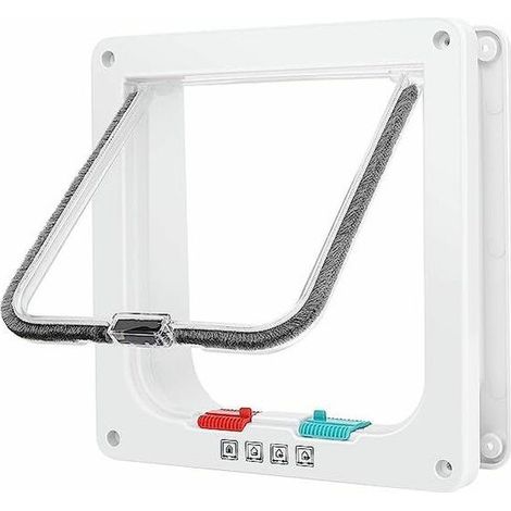 20 x 19 cm Blanc,Chatières et portes manuelles Chatière intelligente chat porte (1/4)