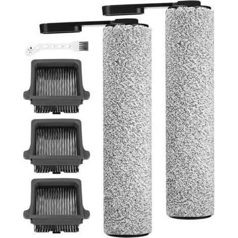 2 Bürstenwalzen – 3 HEPA-Filter – Staubsaugerzubehör – Reinigung von Hart- und Nassböden – Für Tineco iFloor 5 Breeze Complete – Mikrofaser – Grau (1/5)