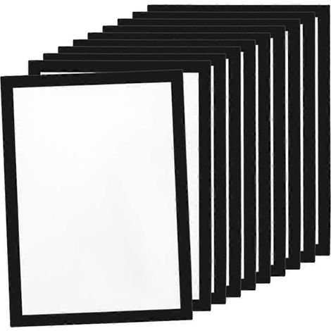 Lot de 10 cadres magnétiques A4 pour œuvres d'art, cadres photo magnétiques autocollants pour peinture diamant, cadres d'exposition (1/5)