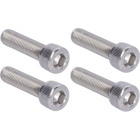 Innensechskantschraube aus Edelstahl A2, Feingewinde 1,25 mm, 4-teilig, M10x40-Crezuo