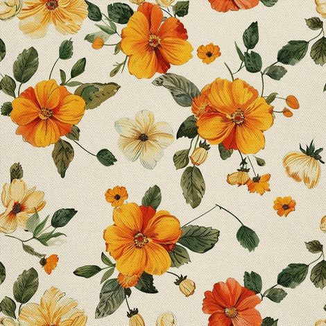 Dekorativer Outdoor-Stoff Oxford - Motiv Blumen I DX5451 (1/5)