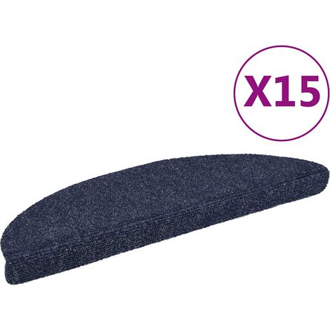vidaXL Selbstklebender Treppenläufer Stanzpunkt 15 Stück Blau