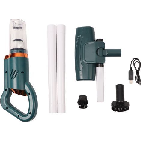 Aspirateur balai sans fil léger avec une aspiration puissante de 8500 Pa, un réservoir à poussière de 500 ml et une aspiration à main pour sols durs et tapis (vert). (1/5)