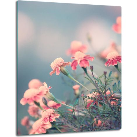 TABLERO DE MESA CON PANEL DE CRISTAL DE 40x52 CM, DISEÑO DE FLORES (1/5)