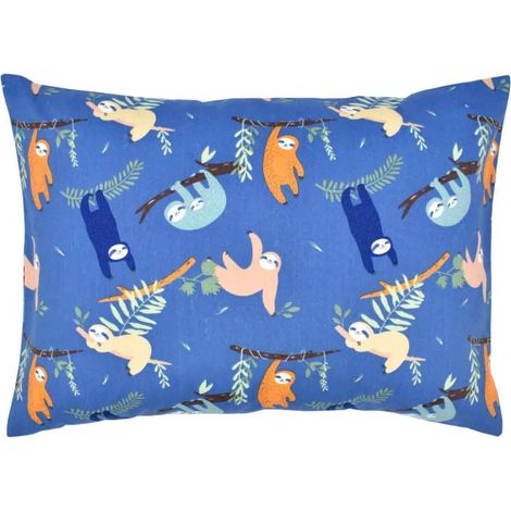 Taie d'oreiller enfant en coton imprimé, style enveloppe, idéale pour les voyages, disponible en plusieurs tailles. (1/5)