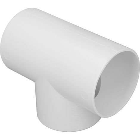 Corrosion-resistant PVC 3-way conduit connector, round T-shaped pipe fitting holes, 6-inch pipe adapter splitter (1/5)