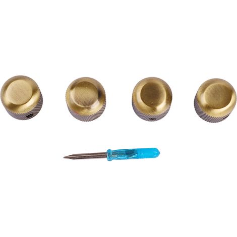 Clé à molette pour boutons de guitare électrique, 4 tournevis de réglage + 1 embout fendu, remplacement de chapeau de potentiomètre, outil d'entretien pour manche et tête, lot de 5 pièces (1/5)