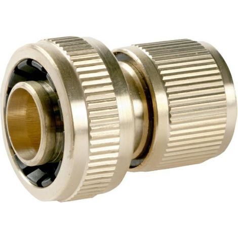 Conector rápido para manguera de jardín de latón 3/4", Greenmill, conexión rápida y segura, resistente a la corrosión, ideal para sistemas de riego doméstico