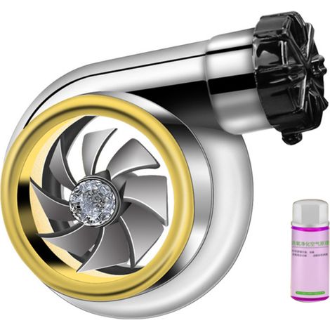 Désodorisant auto turbo à clipser diffuseur d’arômes parfum voiture rafraîchisseur d’air ventilateur (1/5)