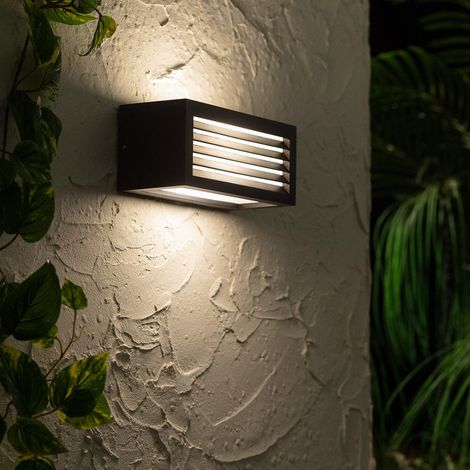 Aplique de Pared Exterior Metal Verina Negro (1/5)