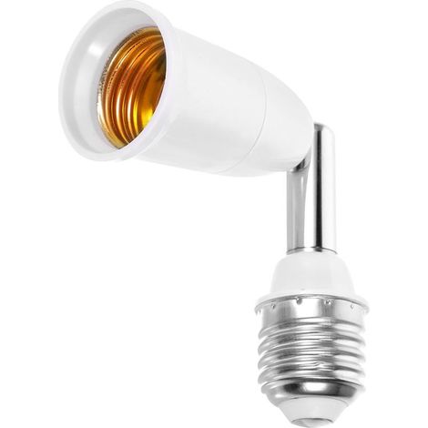 Rallonge De Douille D'Ampoule E27 Flexible Avec Rotation 360° Adaptateur De Douille Mobile Pour ÉClairage Et Conversion De Socle Lumineux (1/5)