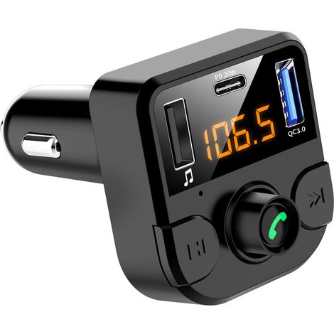 BT36B Auto-MP3-Player mit Speicherkarten-/USB-Stick, verlustfreie Audioqualität, Bluetooth-Freisprecheinrichtung, Bluetooth-MP3-Player fürs Auto – BT36B PD 20W Schnellladeversion (1/4)