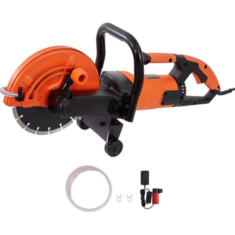 Mophorn Elektrische Betonsäge, 9 Zoll, 1800 W 15 A Motor, 3,5 Zoll Schnitttiefe, Nass/Trocken, für Stein, Ziegel