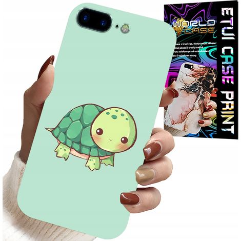 Coque pour iPhone 7 Plus - Motifs tortues mignons pour enfants + verre (1/5)