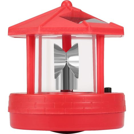 Lampe solaire en forme de phare, lampe de table rotative, lampe LED en plastique pour jardin extérieur, 10,5 cm, 11 cm, 14,5 cm, 2A, 1,2 V, 300 A, pour tables, cour, balcon (1/4)