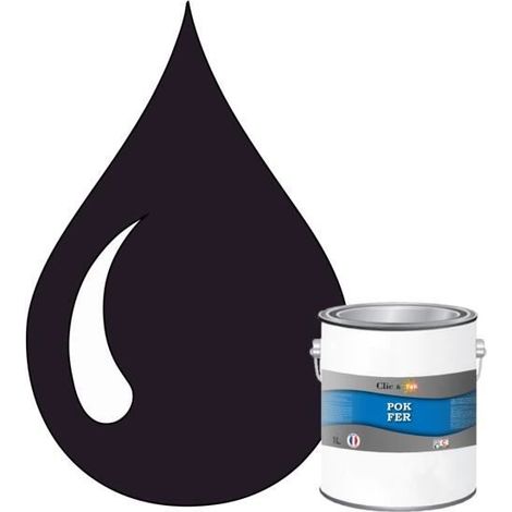 Peinture Fer Antirouille – Métal Extérieur Intérieur, Satinée, Protection Rouille - 1L - RAL 5011 - Bleu acier