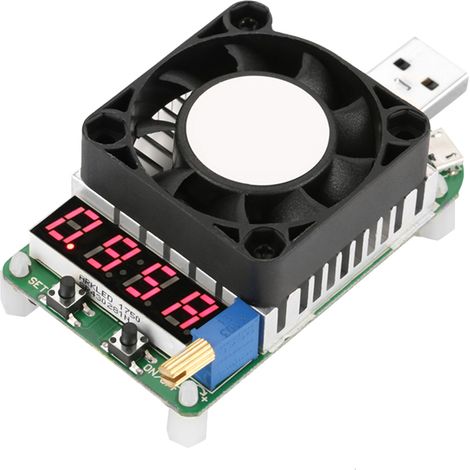 Chargeur électronique LD25 USB testeur de batterie affichage numérique résistance ajustable tension courant (1/5)