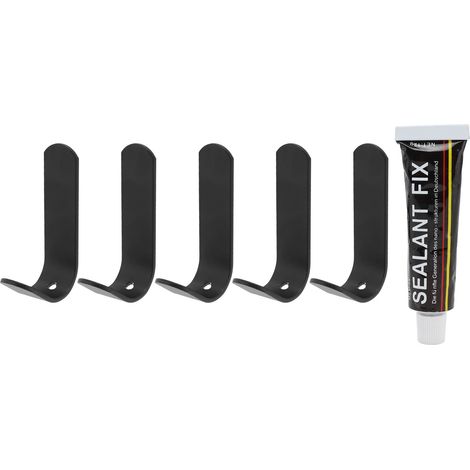ganchos de pared de aluminio, no requieren perforación, resistentes al agua, para baño y cocina. (1/5)