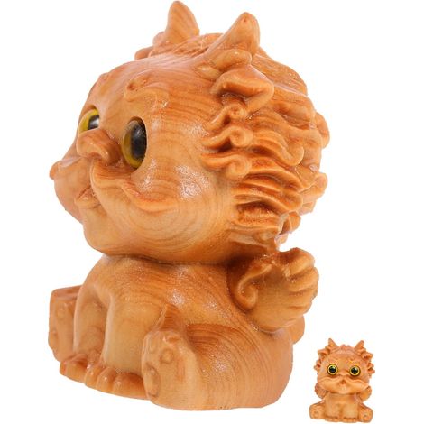 Tierfigur Geschnitztes Tierdeko Tierornament aus Holz
