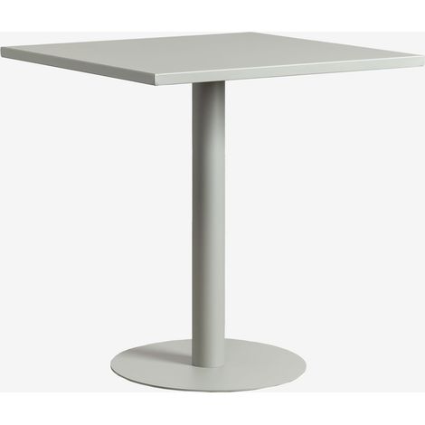 SKLUM Quadratischer Gartentisch 70x70 cm aus Eisen Mizzi Grün Caqui                                  