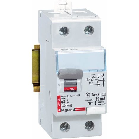 Interruptor diferencial bipolar 63A 30mA tipo A LEGRAND
