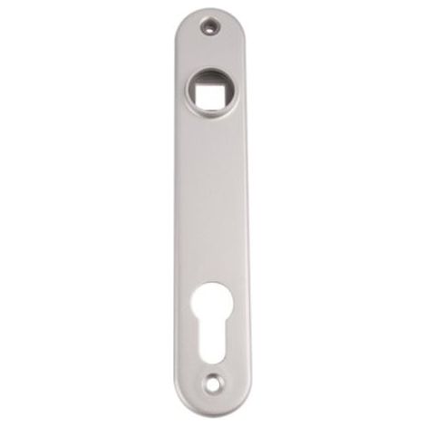Locinox – Plaque de propreté en acier inoxydable pour serrure à encastrer – Entraxe 70mm – Percement 8mm – Sens de pose réversible (1/4)