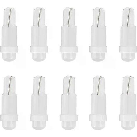 Lot de 10 ampoules LED pour tableau de bord de voiture, éclairage latéral, indicateur de mesure, ultra-lumineuses.