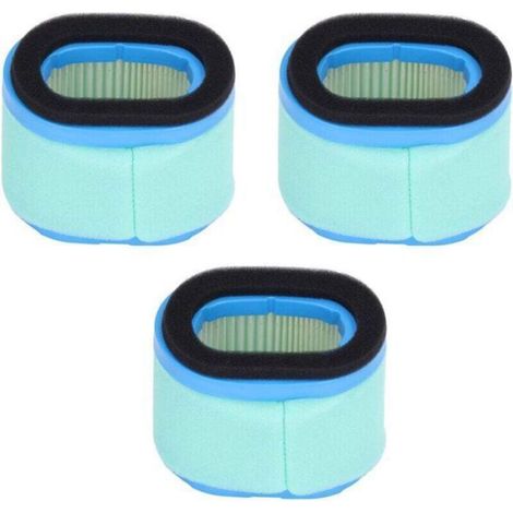 Filtre à air pour tondeuse à gazon - 3 pièces - Compatible John Deere M147431 M143278 - Caoutchouc et coton (1/4)