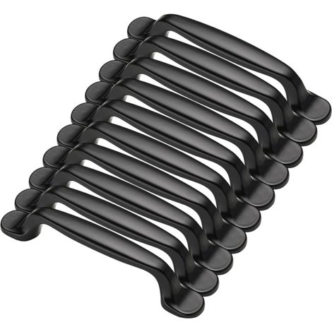 10x Cuisine Armoire Porte Poignées Placard Tiroir Chambre Meubles Tirer Entraxe 96MM, Aluminium (1/5)