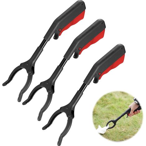 3 Piece Pick Up Tool for Collecting Garbage Recycling, Garden Waste and Seniors, 28 cm (1/5)