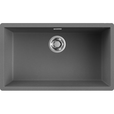 Lavello Elleci Incasso 1 vasca 75,6x45,6 Zen 130 Keratek Plus Grigio Dark Grey LKZ13099