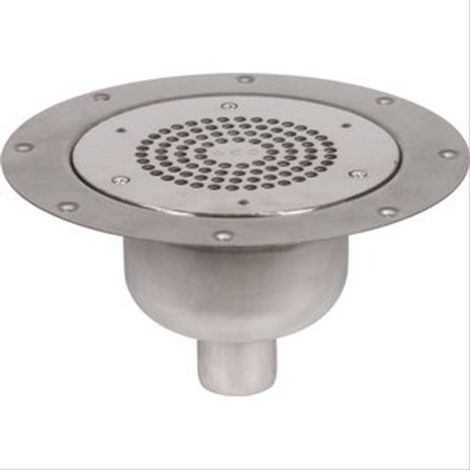 Siphon de sol inox pour sols souples 100x100 ACO
