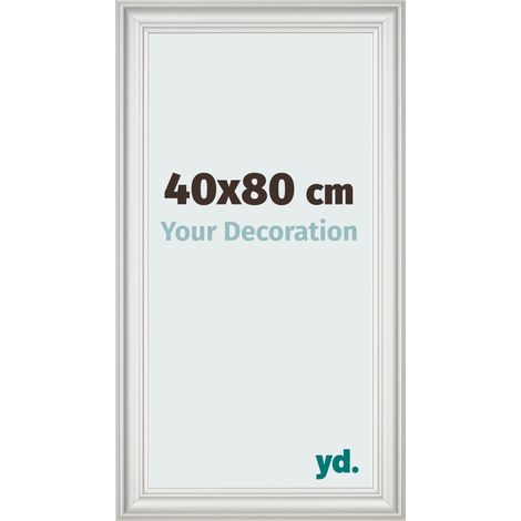 yd. - Cadre photo 40x80 - Blanc Patine - MDF - Lazio