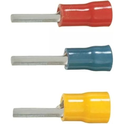 Cosses plates striées conducteur - Jaune - 2,8 - 2,5 - 6