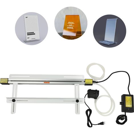 Máquina de doblado por calor, potencia de 1000 W, temperatura ajustable de 0 a 420 °C, ancho máximo de doblado de 600 mm, espesor de calentamiento de 6 mm, longitud de soporte ajustable de 0 a 20 cm. (1/5)