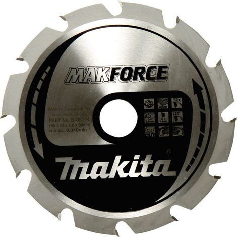 Makita Kreissägeblatt HW 270x30x2,6mm Sägeblatt mit 24 Wechsezähnen
