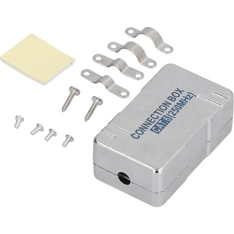 CAT6-Anschlussdose aus ABS-Kunststoff, RJ45-Einzelport, geschirmtes Netzwerkanschlussgehäuse mit Modul