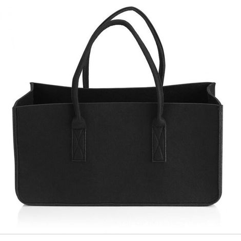 Sac en Feutre,Sac de Courses en Feutre,Panier a Bois,Sac de Plage,Sac buches cheminee,Panier à Linge,Sac de Jardin,Panier de Pique Nique 1 pièce (1/5)