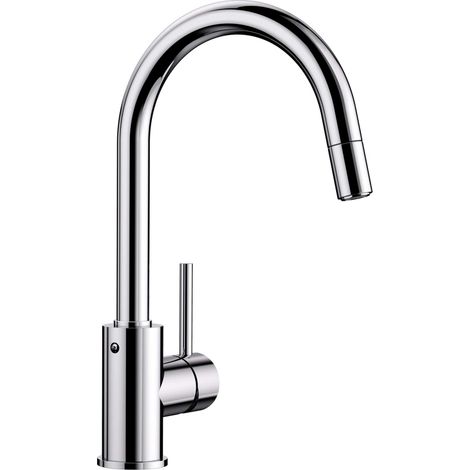 Blanco Mida S - Küchenarmatur, mit ausziehbarem Anschluss, Chrom 521454