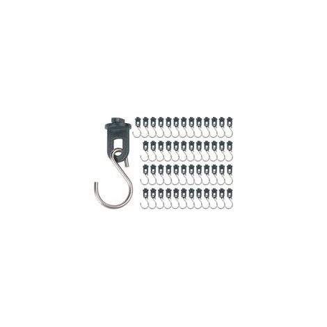 50 ganchos para invernadero con ganchos en forma de S y clips para colgar plantas, cestas y macetas, y para sujetar cables.