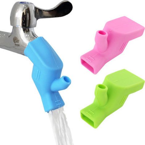 Rallonge De Robinet - En Silicone Élastique - Pour Évier Cuisine Et Salle De Bain - Lot De 3 (1/5)
