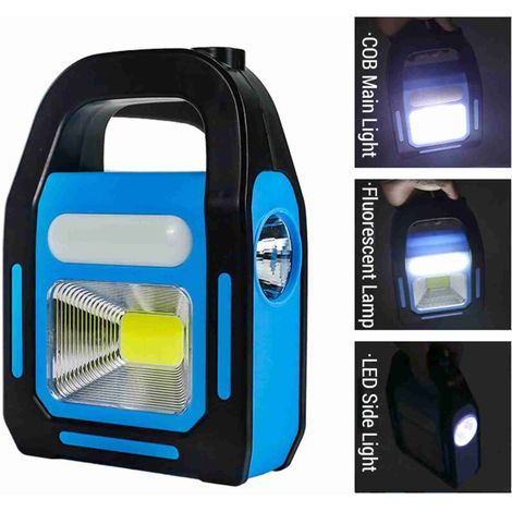 3-in-1 Camping Solar Lantern, USB Rechargeable, Waterproof, Emergency Flashlight (1/5)