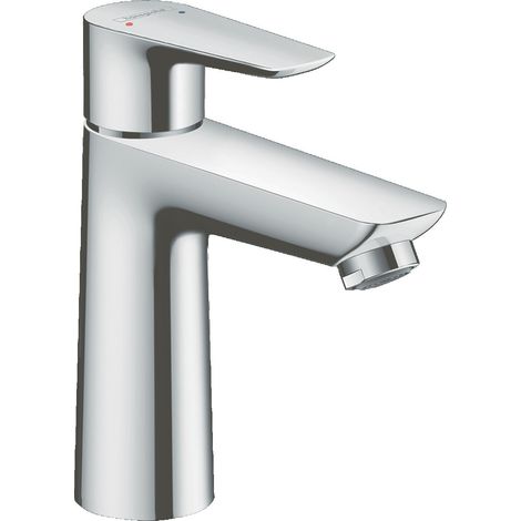 Mezclador monomando de lavabo con desagüe de latón cromado - Hansgrohe Talis (1/5)