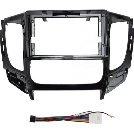 Cadre de panneau de Radio stéréo Fascia de 9 pouces, lunette de Navigation Double Din pour Triton 2015 – 2018 avec cordon d'alimentation (1/5)