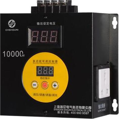 0-220V DC Spannungsregler für den Hausgebrauch 10.000W, mit Dimmer, Drehzahlregler, Temperaturregler und Spannungsreglerschalter (ohne Stecker).