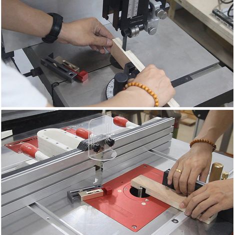 Réglage de la largeur de coupe pour scie circulaire de table, réglage de la rainure de scie (1/5)
