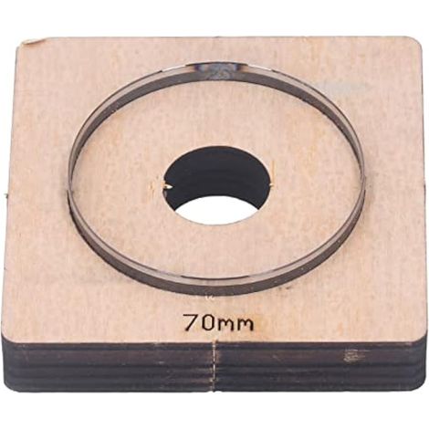 Matrices de découpe circulaires de 70 mm - Outil de marquage pour cuir, carton, caoutchouc et plus encore, idéal pour les loisirs créatifs et la décoration DIY (1/5)